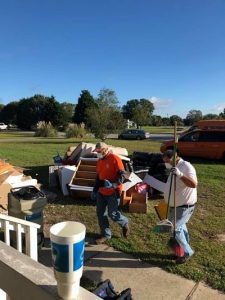 A Water Damage Cleanup Effort Being Conducted At A Residential Property