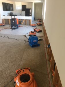 Flood Damage Cleanup In A Residential Property